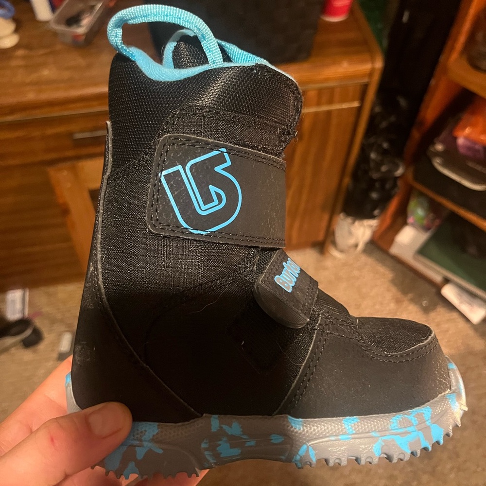 Burton Black and Blue Kids Snow Boots